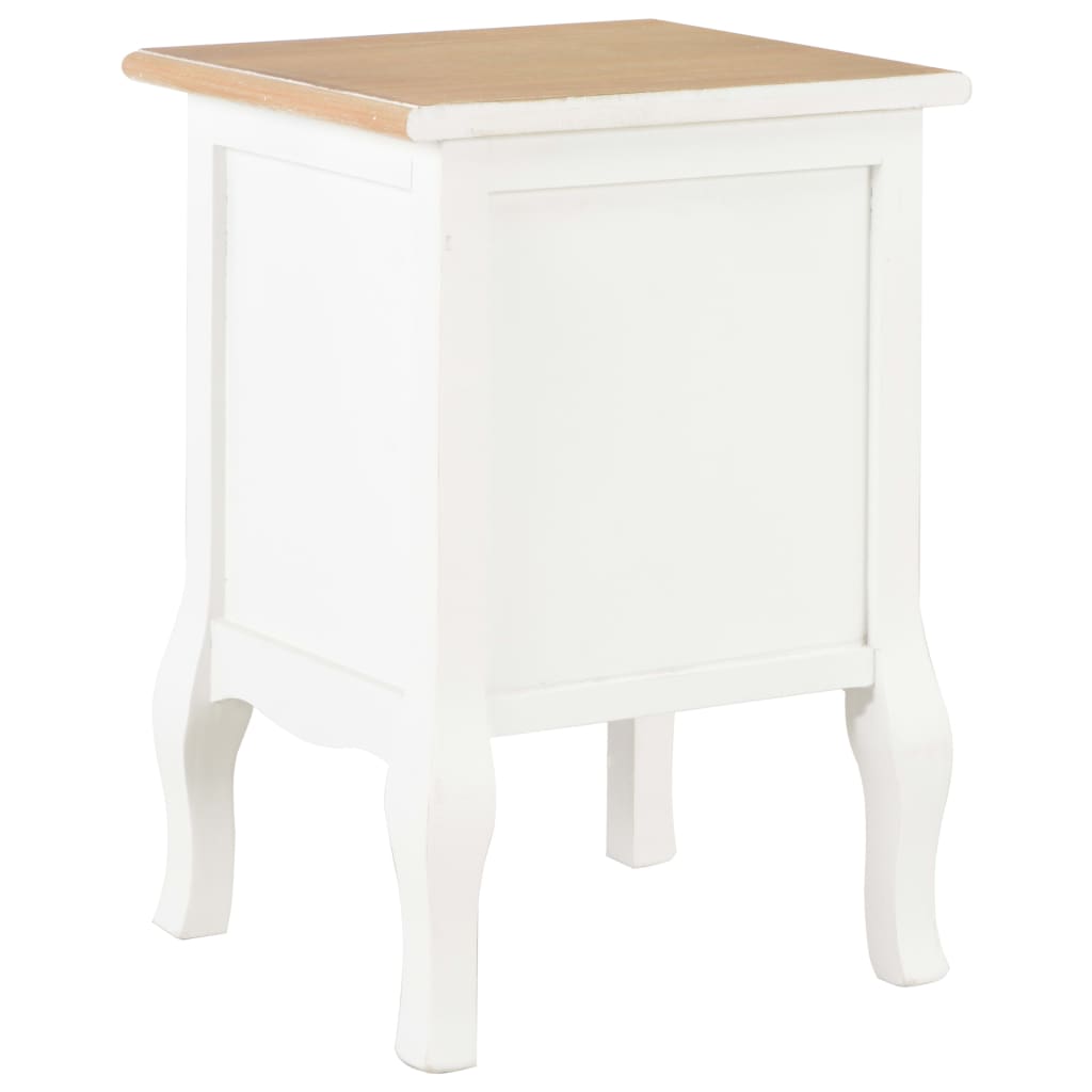 Berkfield Bedside Cabinet 2 pcs White 35x30x49 cm MDF