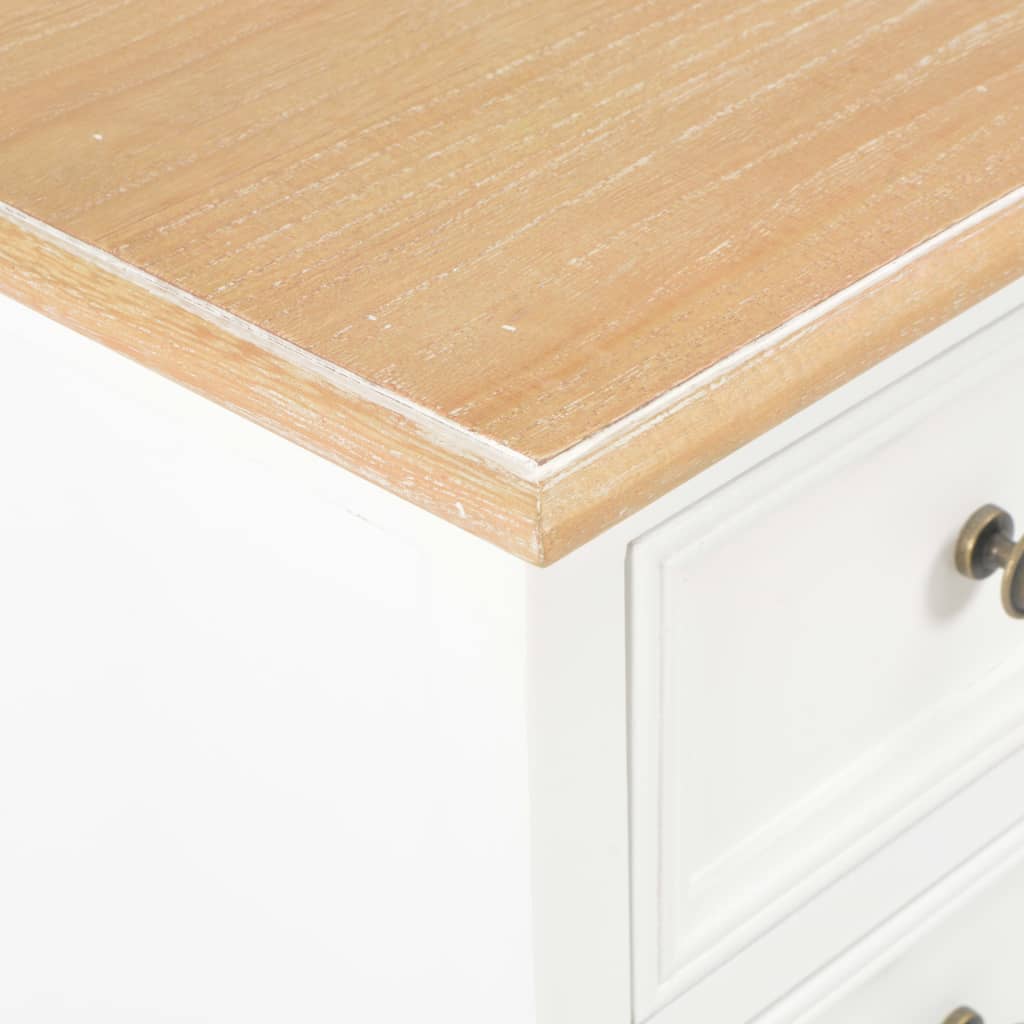 Berkfield Bedside Cabinet 2 pcs White 35x30x49 cm MDF
