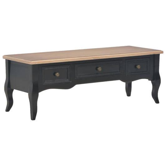 Berkfield TV Cabinet Black 100x35x35 cm Wood