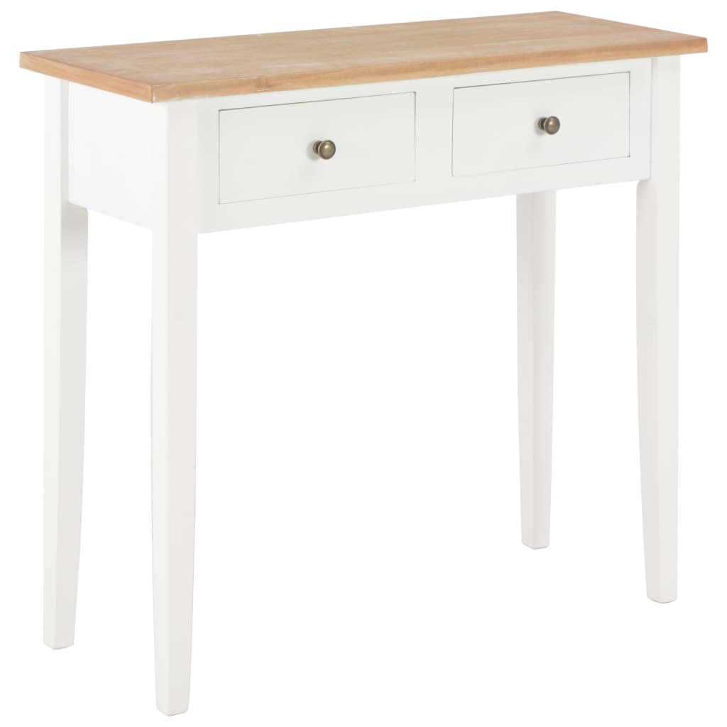 Berkfield Dressing Console Table White 79x30x74 cm Wood