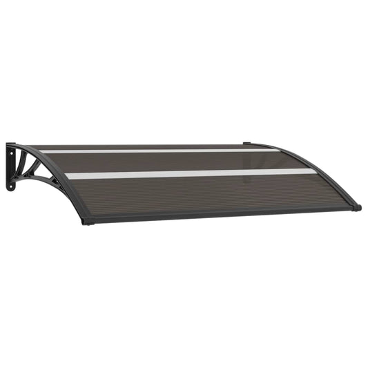 Berkfield Door Canopy Black 150x80 cm PC