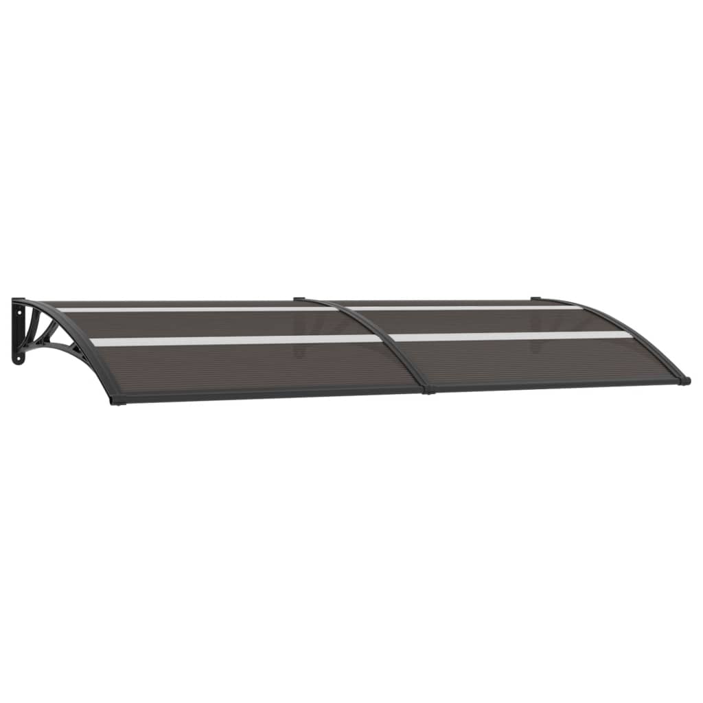 Berkfield Door Canopy Black 240x80 cm PC