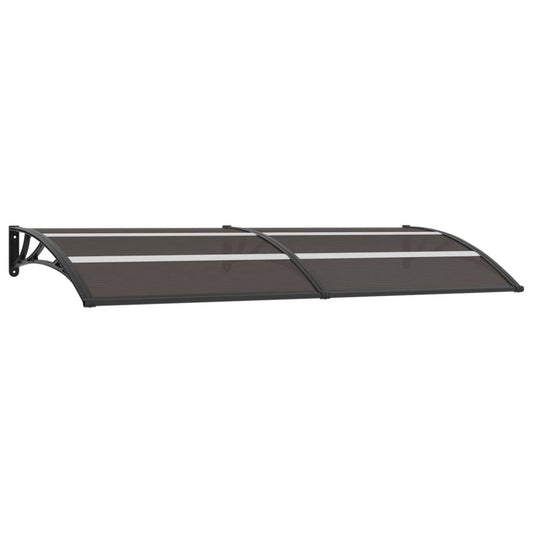 Berkfield Door Canopy Black 240x80 cm PC