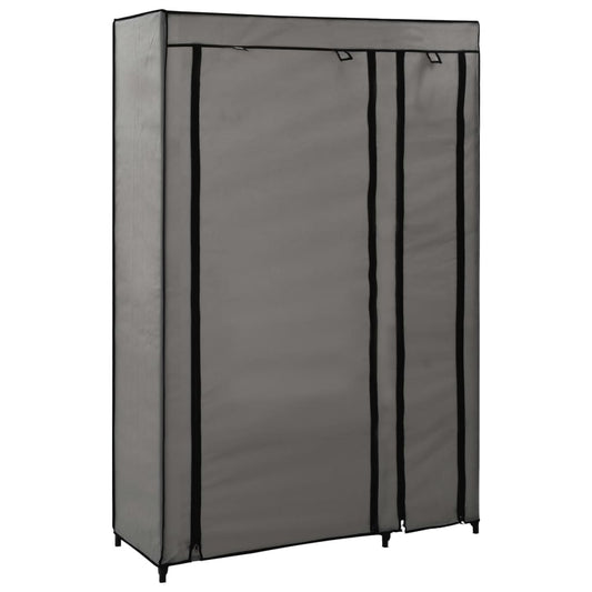 Berkfield Folding Wardrobe Grey 110x45x175 cm Fabric