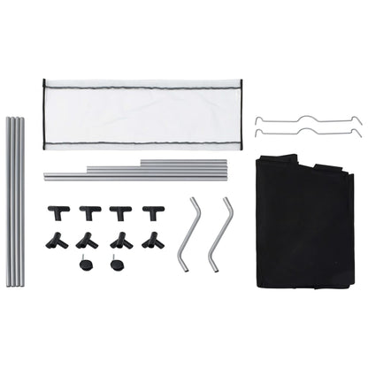 Berkfield Laundry Sorter with 3 Bags Black Steel