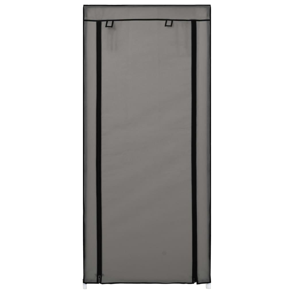 Berkfield Shoe Cabinet with Cover Grey 58x28x106 cm Fabric