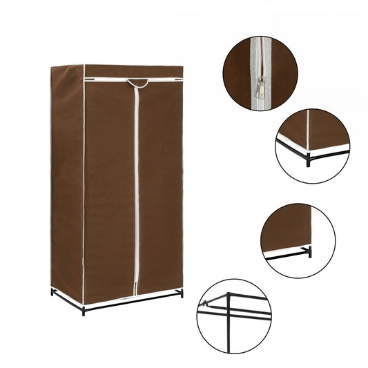 Berkfield Wardrobe Brown 75x50x160 cm
