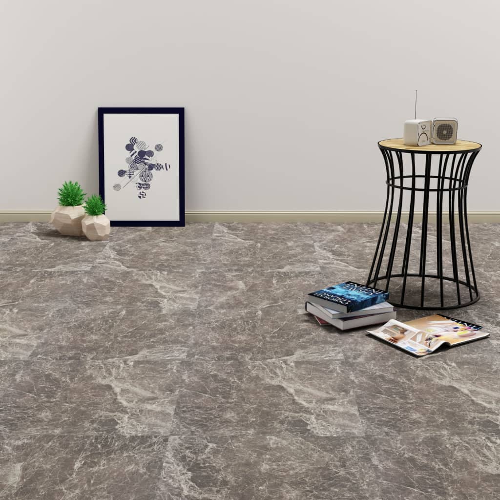 Berkfield Self-adhesive PVC Flooring Planks 5.11 m�__ Black Marble