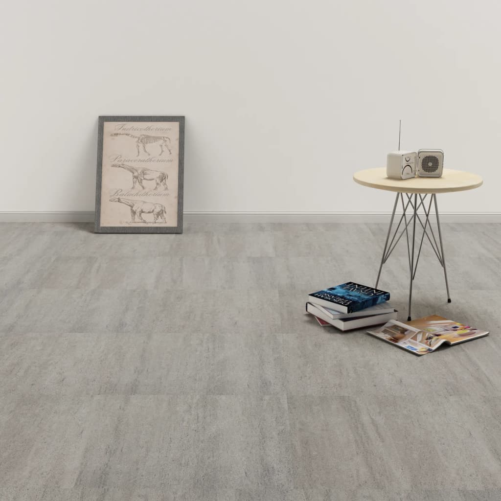 Berkfield Self-adhesive PVC Flooring Planks 5.11 m�__ Grey Stippled