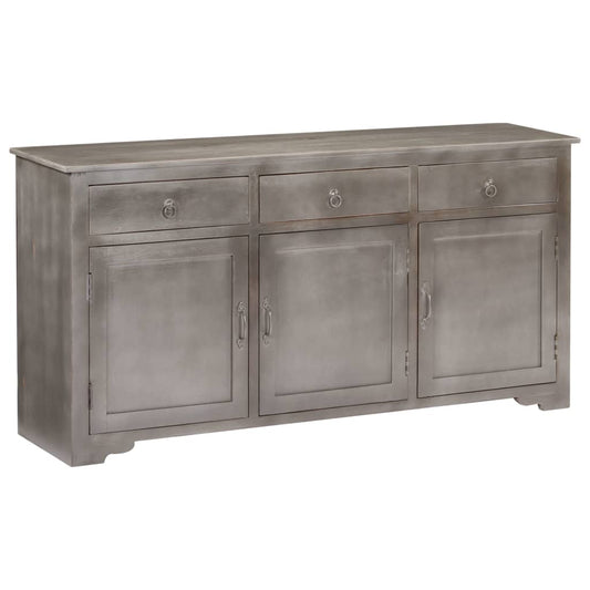 Berkfield Sideboard Grey 160x40x80 cm Solid Mango Wood