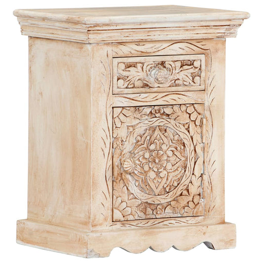 Berkfield Bedside Cabinet 40x30x50 cm Solid Mango Wood