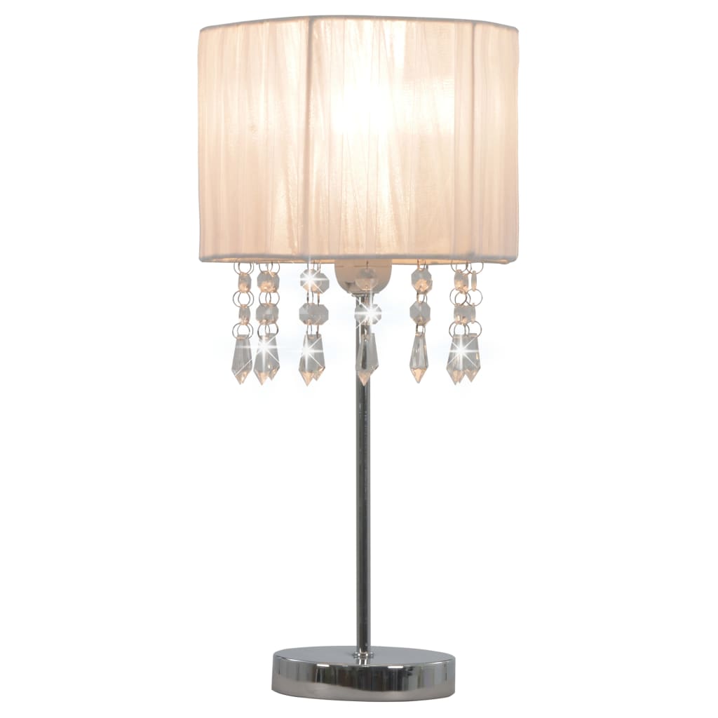 Berkfield Desk Lamp White Round E27