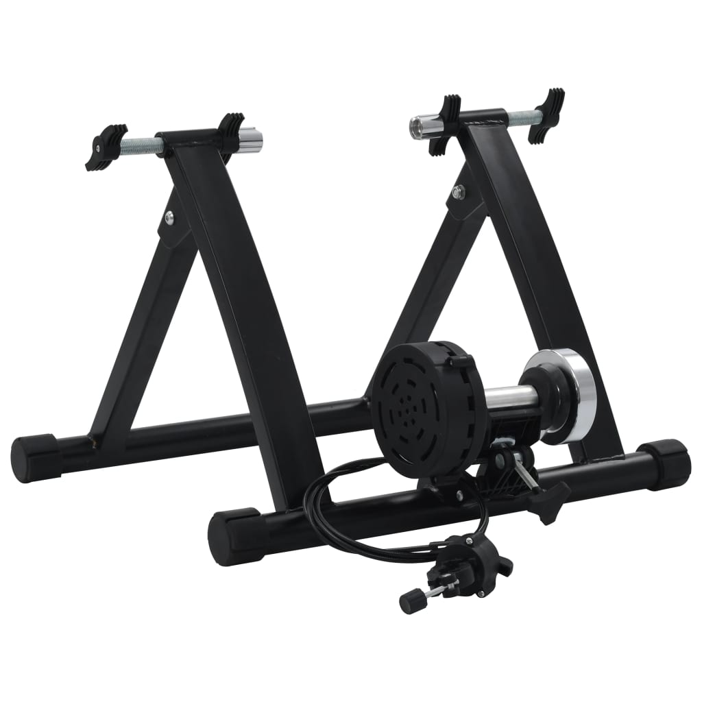 Berkfield Roller Trainer Black 26"-28" Steel Black