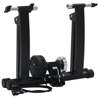 Berkfield Roller Trainer Black 26"-28" Steel Black