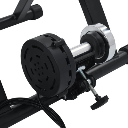 Berkfield Roller Trainer Black 26"-28" Steel Black