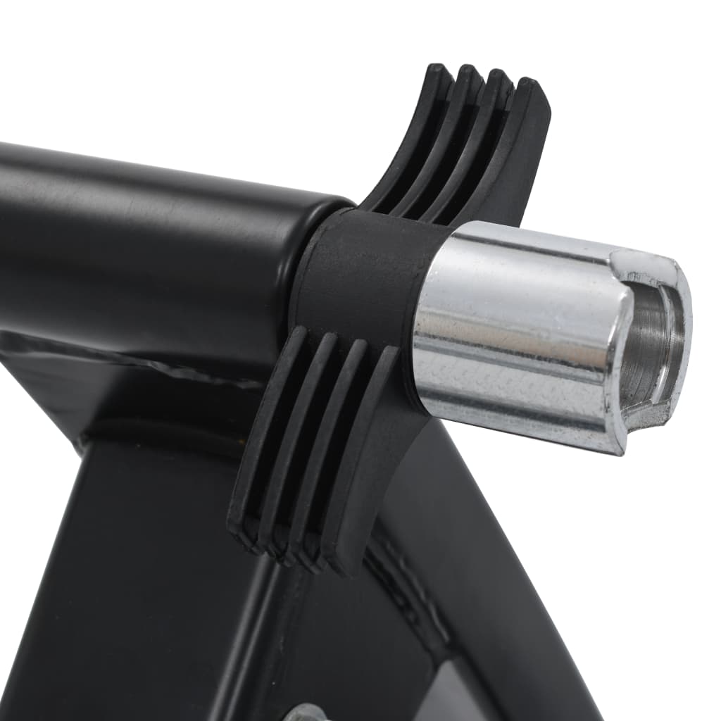 Berkfield Roller Trainer Black 26"-28" Steel Black