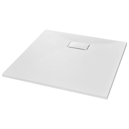 Berkfield Shower Base Tray SMC White 80x80 cm