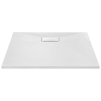 Berkfield Shower Base Tray SMC White 80x80 cm