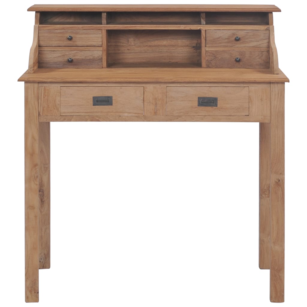 Berkfield Desk 90x50x100 cm Solid Teak Wood