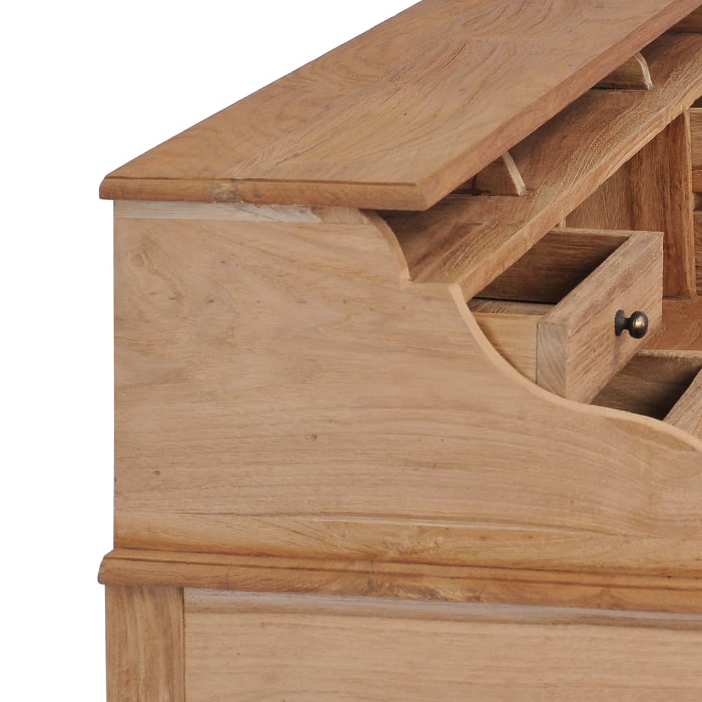 Berkfield Desk 90x50x100 cm Solid Teak Wood