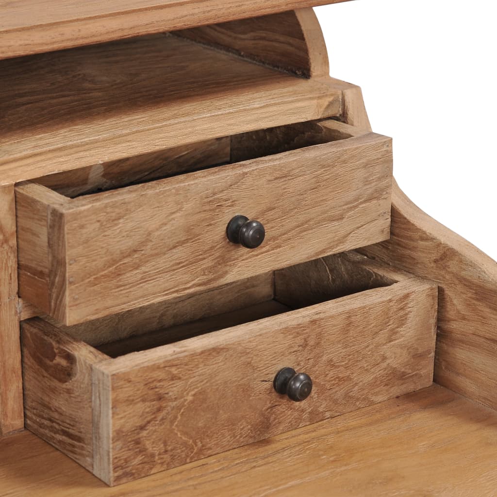Berkfield Desk 90x50x100 cm Solid Teak Wood
