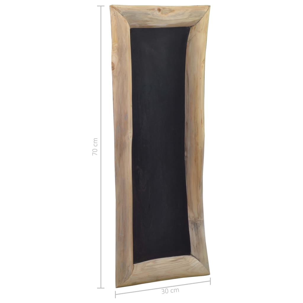 Berkfield Blackboards 3 pcs 30x70 cm Teak Wood