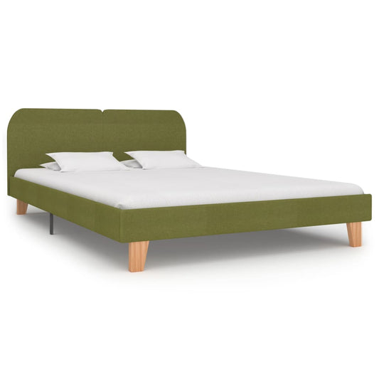 Berkfield Bed Frame Green Fabric 150x200 cm 5FT King Size