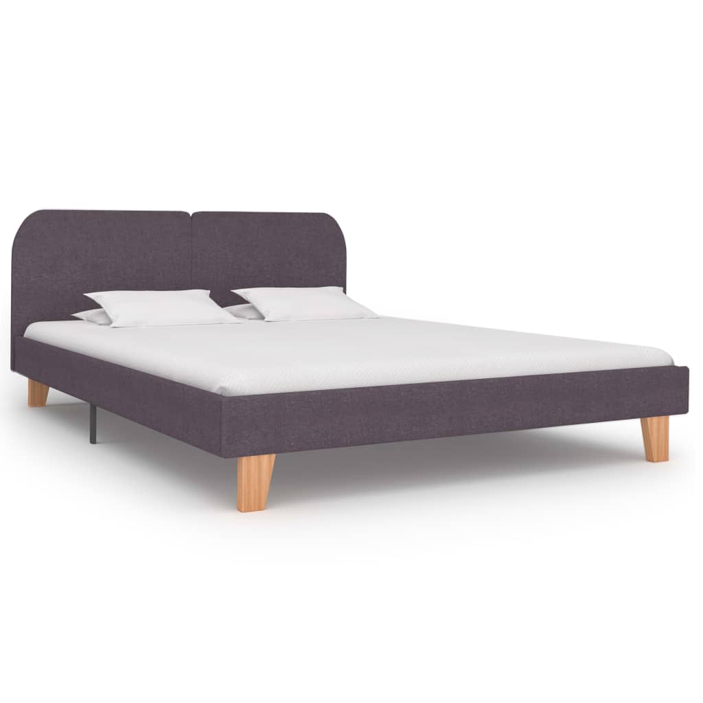 Berkfield Bed Frame Taupe Fabric 150x200 cm 5FT King Size