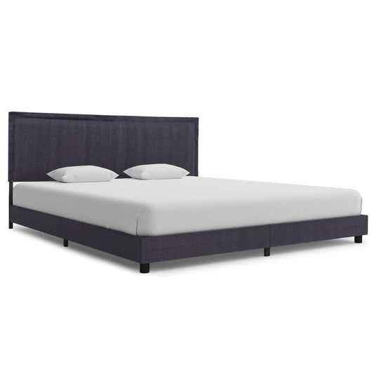 Berkfield Bed Frame Dark Grey Fabric 150x200 cm 5FT King Size