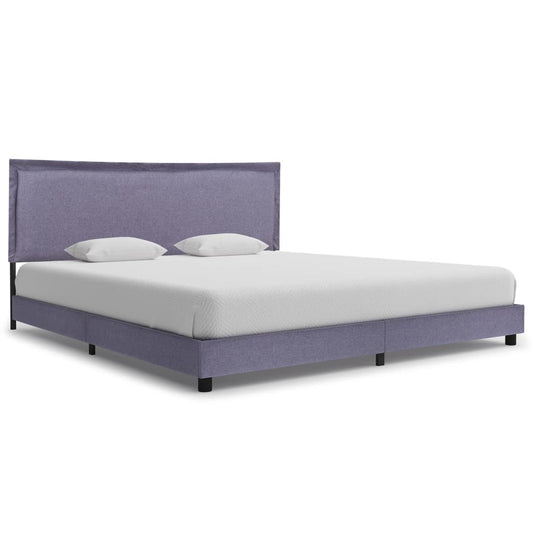 Berkfield Bed Frame Light Grey Fabric 150x200 cm 5FT King Size