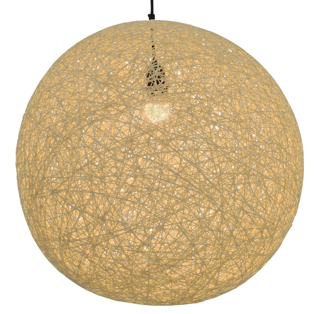 Berkfield Hanging Lamp Cream Sphere 55 cm E27