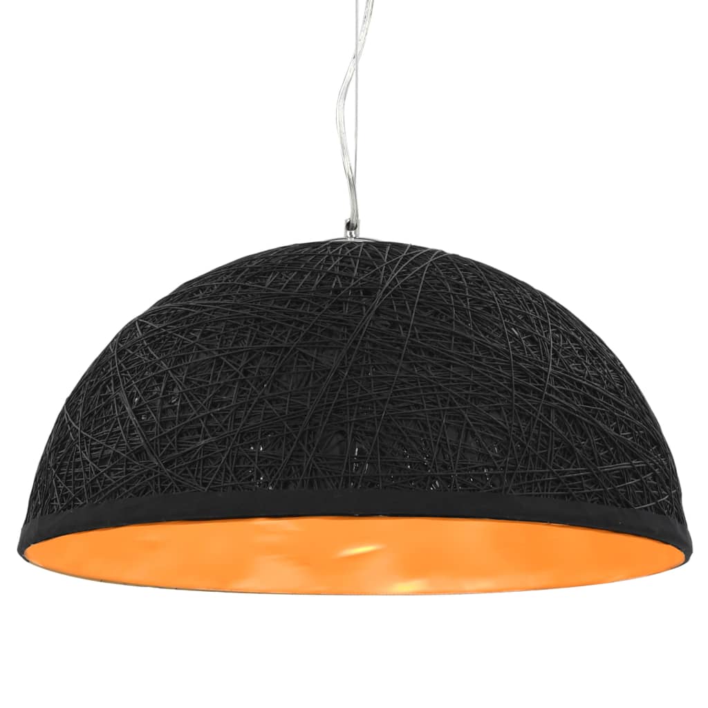 Berkfield Pendant Lamp Black and Gold �_�”�_50 cm E27