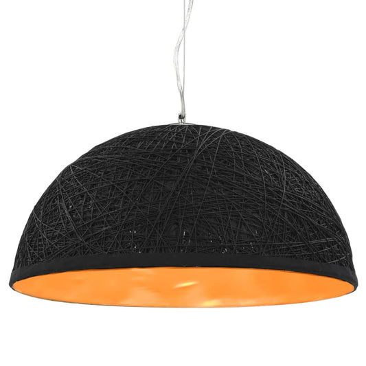 Berkfield Pendant Lamp Black and Gold �_�”�_50 cm E27