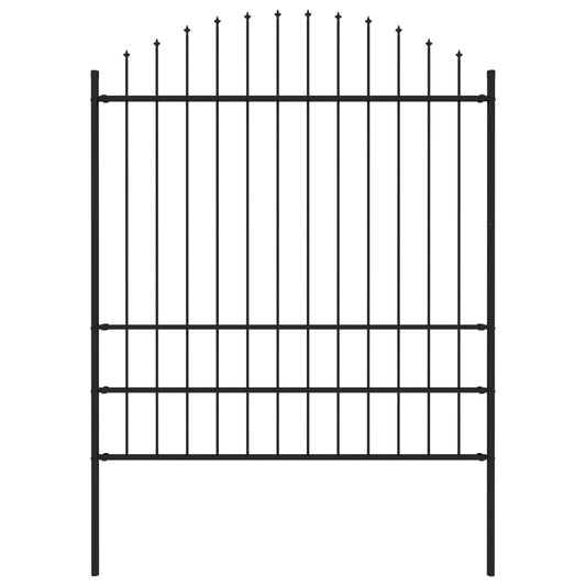 Berkfield Garden Fence with Spear Top Steel