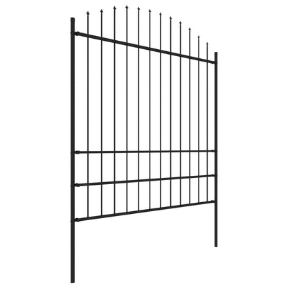Berkfield Garden Fence with Spear Top Steel