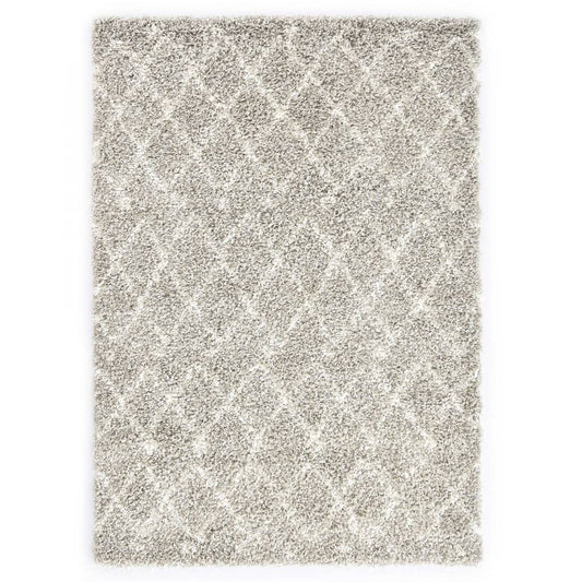 Berkfield Rug Berber Shaggy PP Sand and Beige 120x170 cm