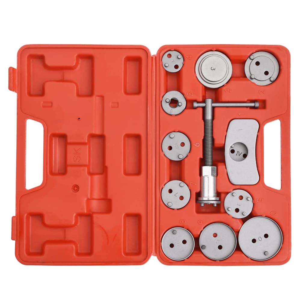 Berkfield 13 Pieces Disc Brake Caliper Wind Back Tool Kit