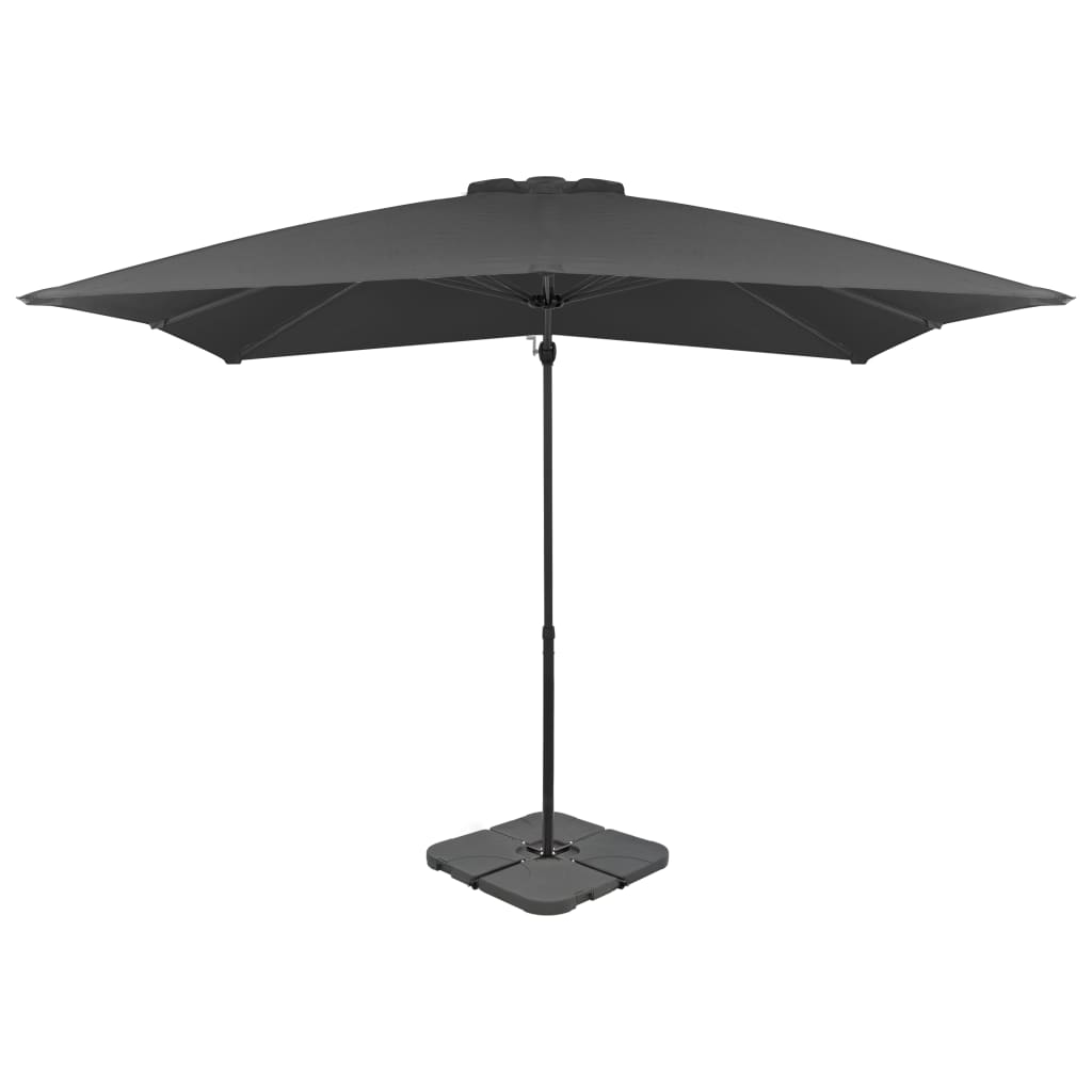 Berkfield Outdoor Umbrella with Portable Base Anthracite