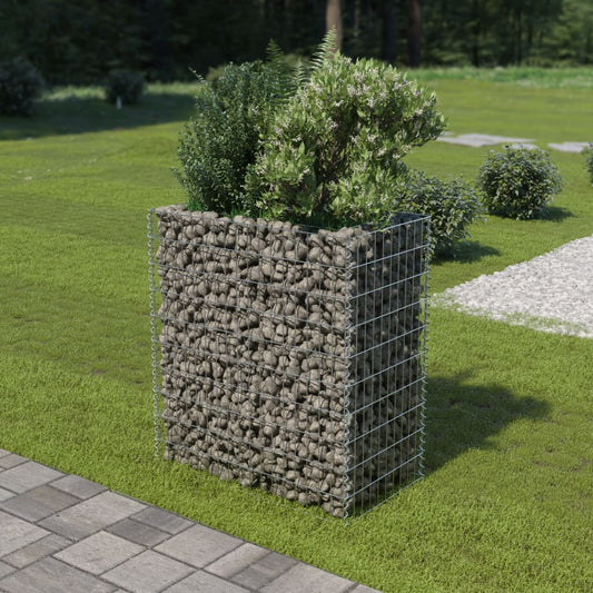 Berkfield Gabion Raised Bed Galvanised Steel 90x50x100 cm