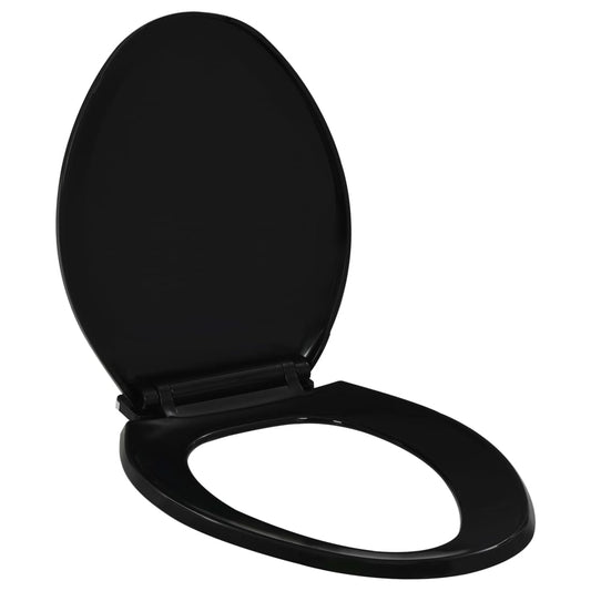 Berkfield Soft-close Toilet Seat with Quick-release Design Black