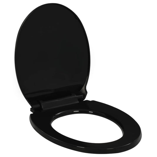 Berkfield Soft-close Toilet Seat with Quick-release Design Black