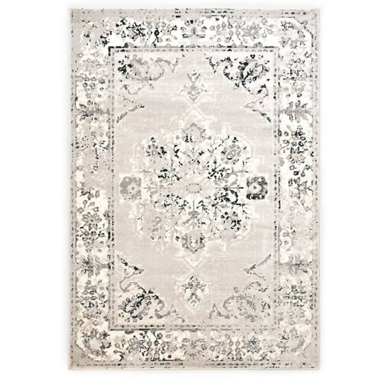 Berkfield Rug Grey and Black 160x230 cm PP