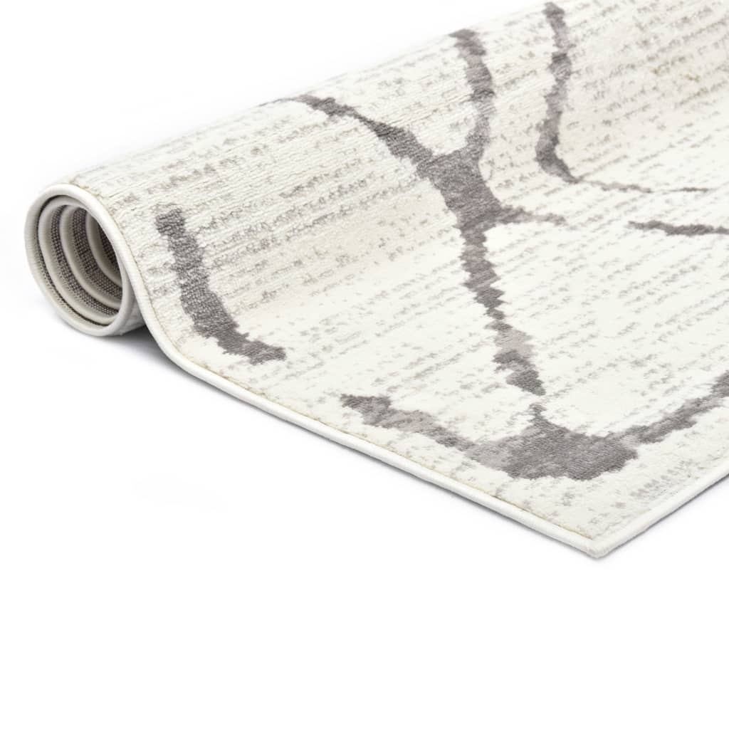 Berkfield Rug Cream and Grey 80x150 cm PP