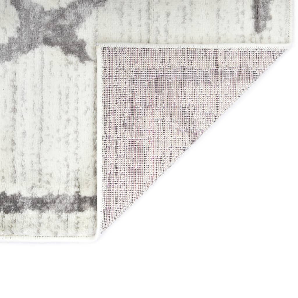 Berkfield Rug Cream and Grey 80x150 cm PP