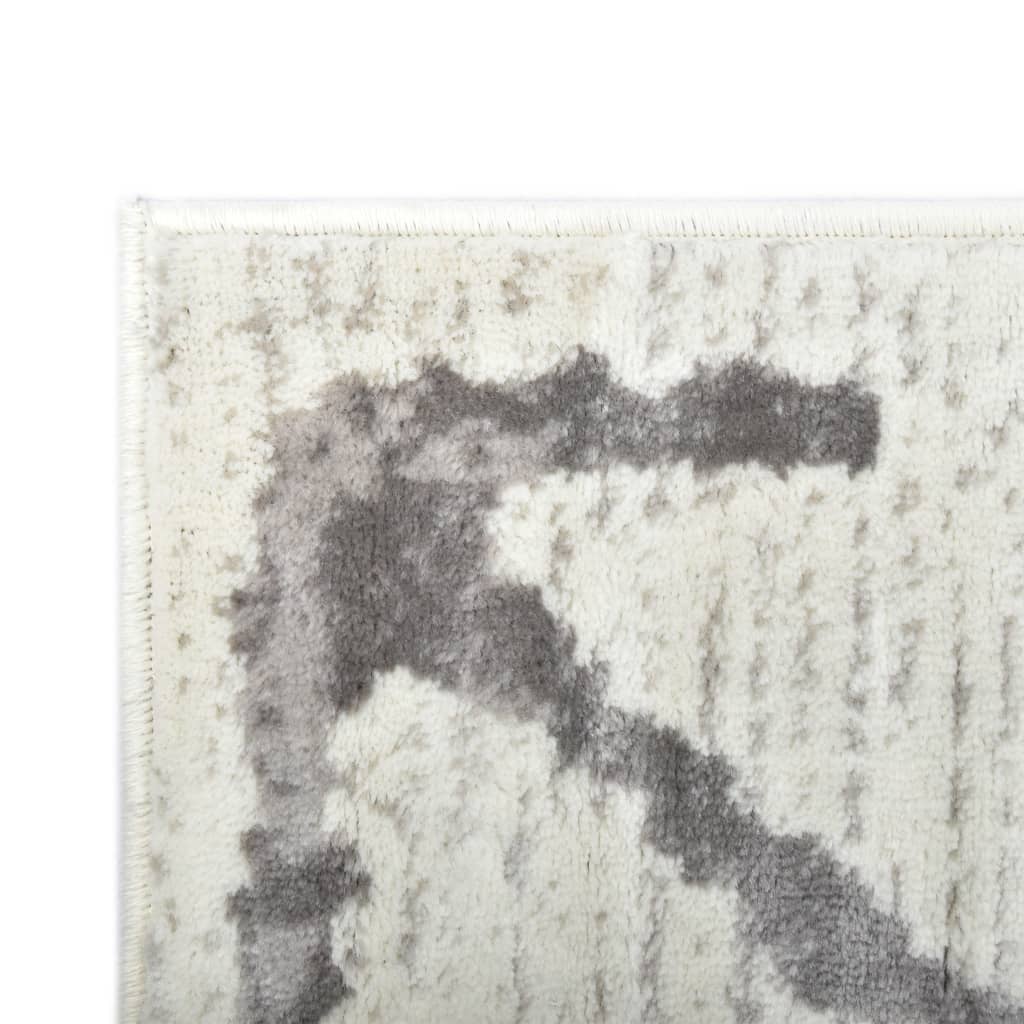 Berkfield Rug Cream and Grey 80x150 cm PP