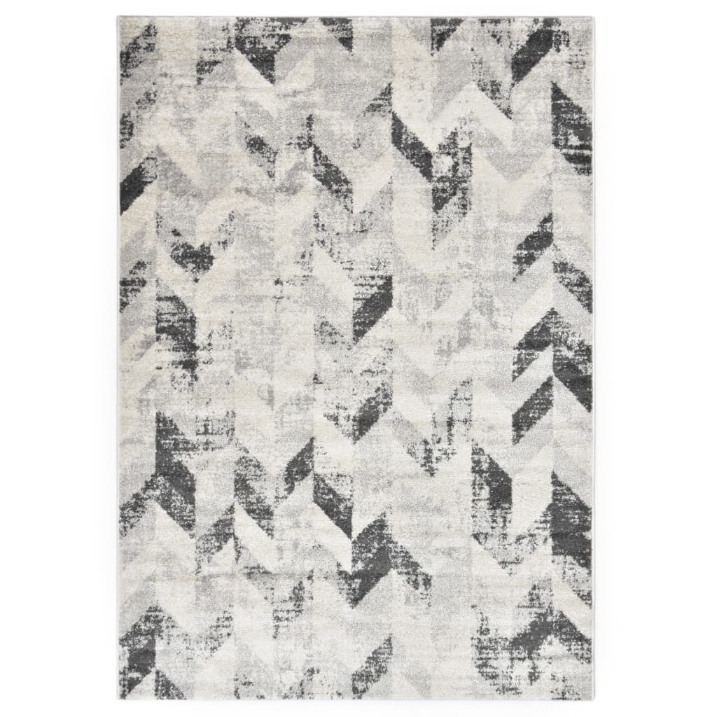 Berkfield Rug Grey and White 160x230 cm PP