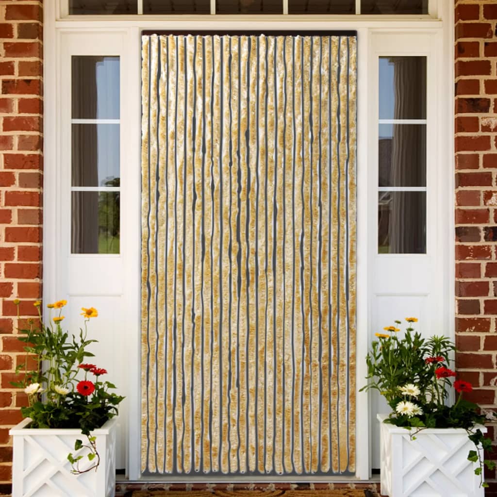 Berkfield Insect Curtain Beige 100x220 cm Chenille
