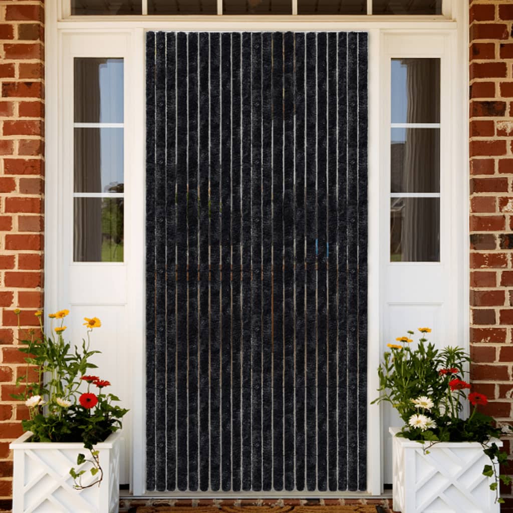 Berkfield Insect Curtain Anthracite 100x220 cm Chenille