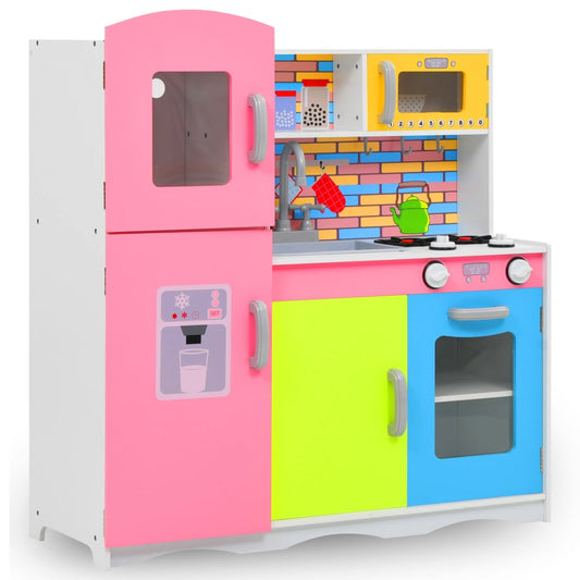Berkfield Kids' Play Kitchen MDF 80x30x85 cm Multicolour