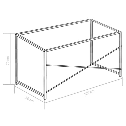 Berkfield Computer Desk White 120x60x70 cm